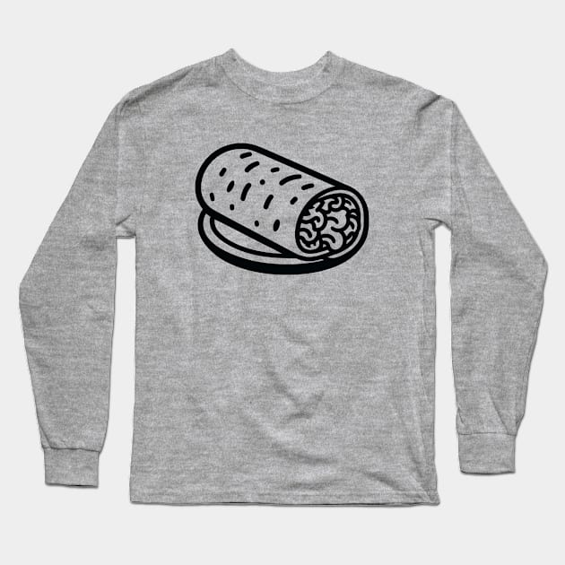 Burrito Long Sleeve T-Shirt by KayBee Gift Shop